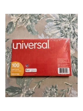 Index Cards Universal 5x8 Ruled 100 Count